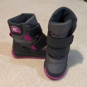 Sorel Kids Grey and Pink Boots